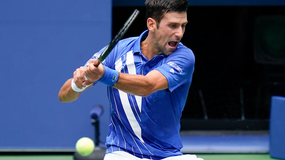 Novak Djokovic besegrade Kyle Edmund i US Open-tennisen i New York.