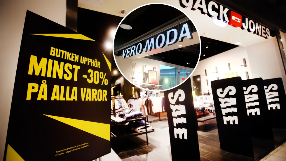 Klädesbutikerna Jack and Jones och Vero moda i köpcentret Cityhuset i Eskilstuna centrum slår igen den 19 september.
