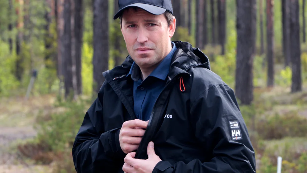 Marcus Jatko, jakt- och klövviltsansvarig på Sveaskog i norra Norrbotten.