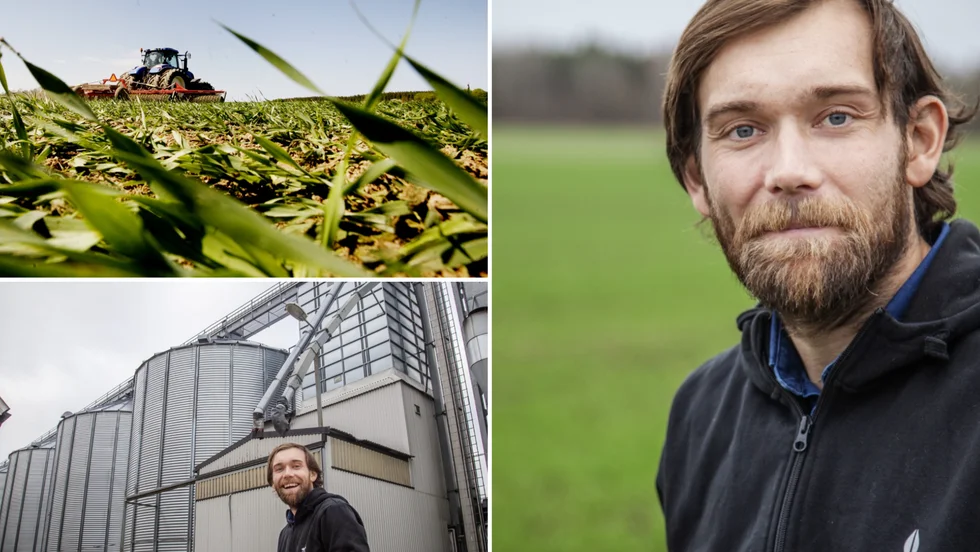 Andreas Nypelius är glad över året som varit och säger att det varit positivt för många lantbrukare. 