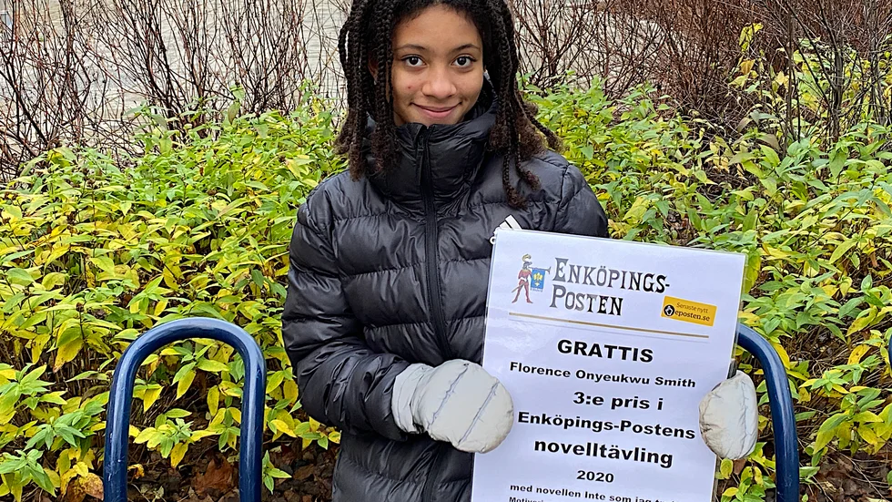 Glad tredjepristagare i EP:s tävling efter första försöket att skriva en novell är Florence Onyeukwu Smith, 11 år.