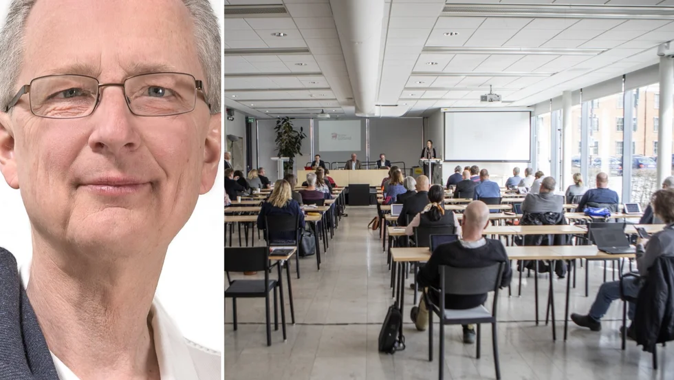 Leiph Berggren är anställd som politisk sekreterare åt L - men vill samtidigt att systemet avskaffas. 