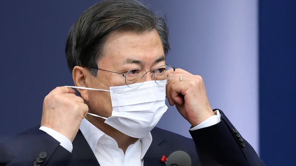 Sydkoreas presidential Moon Jae-in.