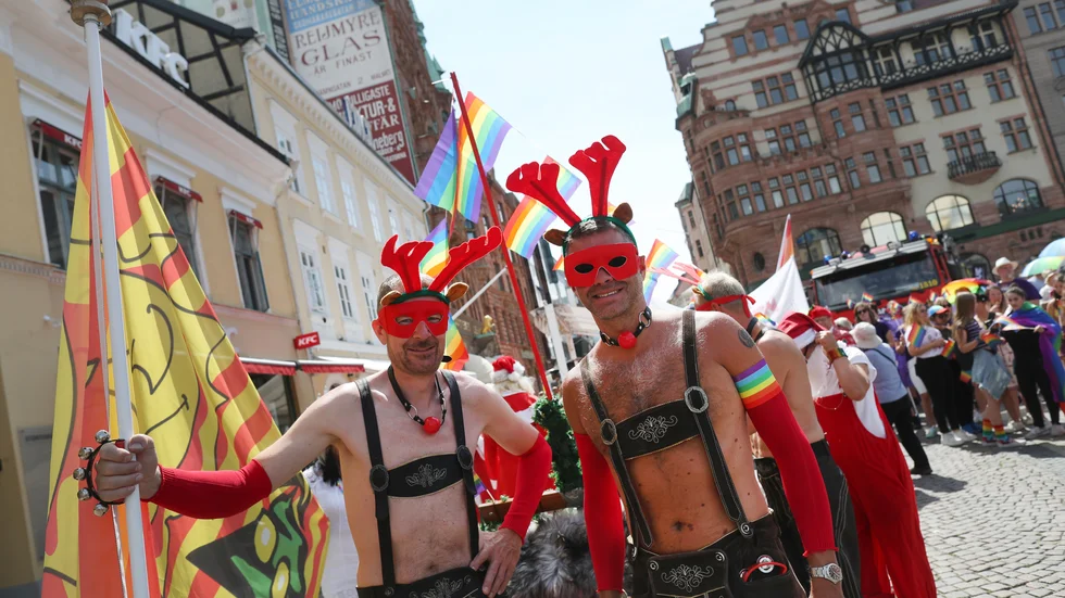 World Pride hålls i Malmö 2021. Arkivbild från tidigare Prideparad i Malmö.