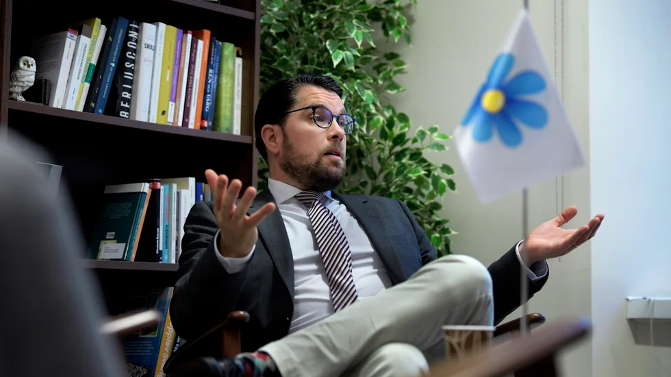 "Jimmie Åkesson står stadigt. Det han sa 2015, säger han än. Det roliga är att han från då är riktigt mobbad, både av vissa politiker i regeringen och av vanligt folk. Jimmie Åkesson är stadig, ingen velpotta."