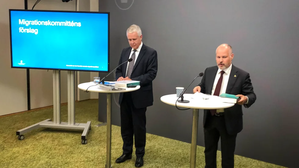 Migrationskommitténs förslag presenterades vid en pressträff i tisdags.