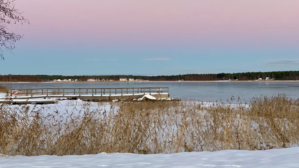 Vackra pastellfärger på Norrstrand.