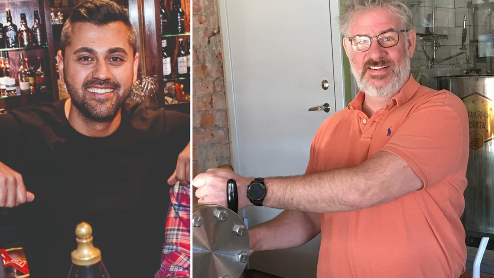 Krögarna Ali Haddadi och Erik Bennbom har märkt av Region Uppsalas uppmaning att folk ska undvika after work.