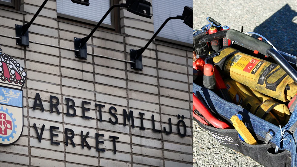 När elektrikern arbetade i elcentralen blev det kortslutning. Olyckan har anmälts till Arbetsmiljöverket.