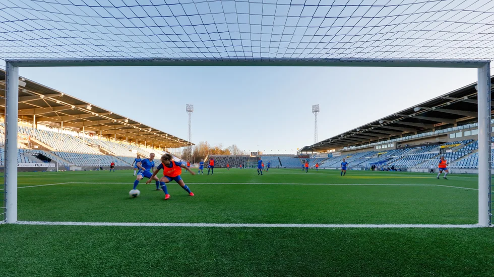 Temabild: IFK Norrköping tränar på Östgötaporten. Om allt går vägen kan laget spela elitettan-fotboll nästa säsong. 