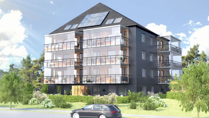 Så här ska de nya bostäderna i Hällby se ut som Maison Forte just inlett bygget av.