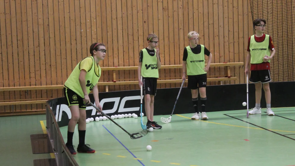 WIBK:s P 07 har dragit igång träningen igen. Från vänster ses Eric Liljedahl, Edvin Ilhammar, Lucas Lyngell och Måns Lätt. 