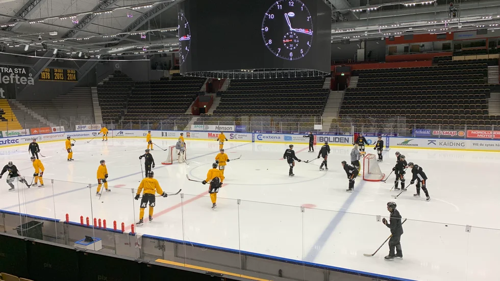 AIK tränar inför fredagens hemmamatch mot Bern.