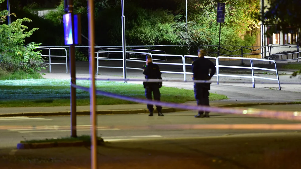 Mordet ägde rum utanför en skola i Nyköping kvällen den 17 september förra året. Arkivbild.