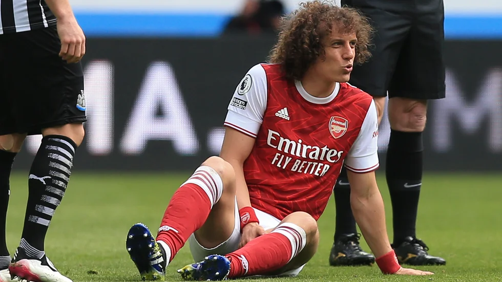 Mittbacksveteranen David Luiz lämnar Arsenal efter säsongen. Arkivbild.