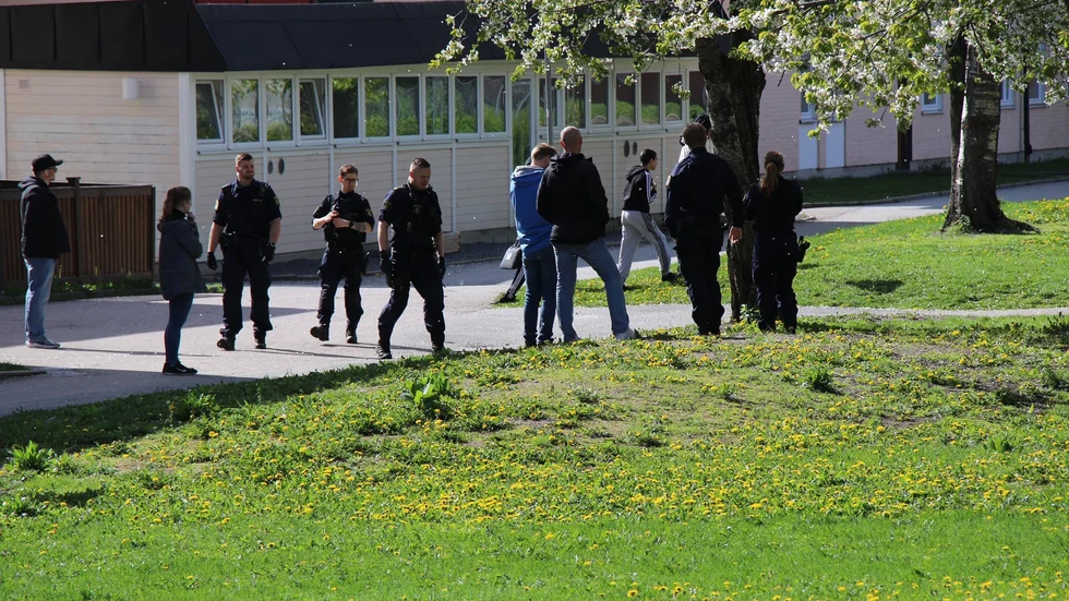 Polisinsats i Gränby