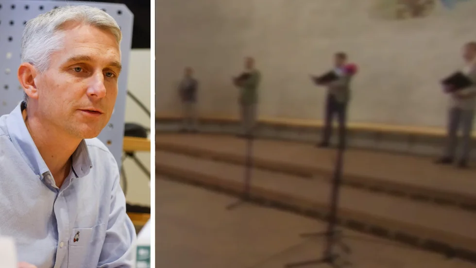 Fredrik Sund, chef för infektionskliniken och själv sångare i OD, kommenterar covidutbrottet i Orpei Drängar. Utbrottet kan ha skett i ett trångt omklädningsrum.
