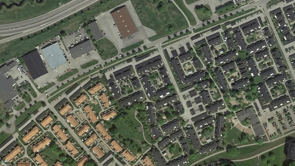 Området kring Emil Hedelius Gata 18