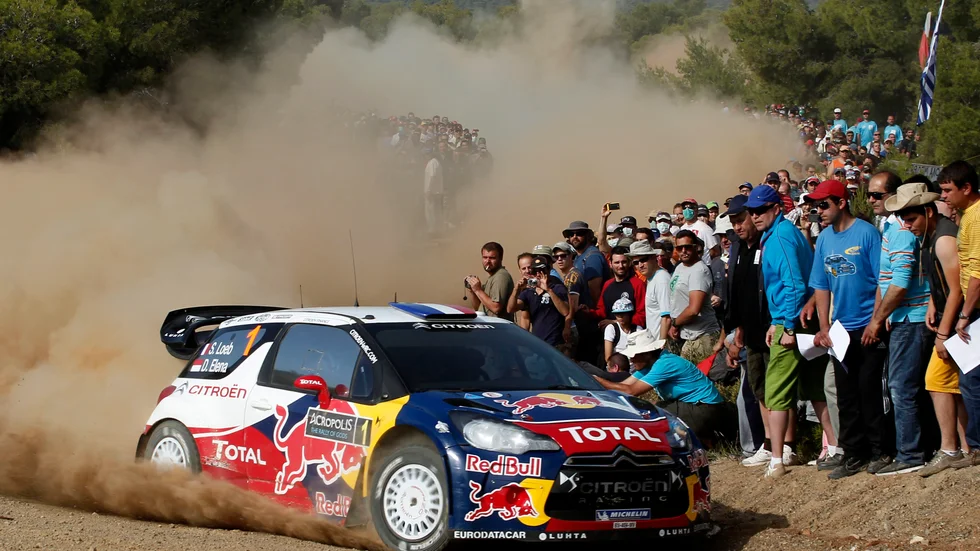 Sébastien Loeb tävlar i Race Of Champions i Piteå 2022.