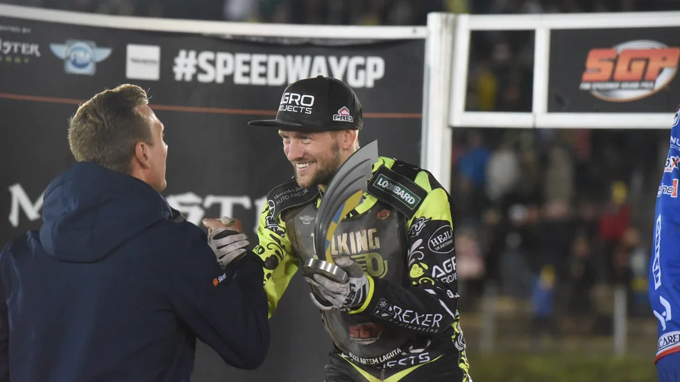 Artem Laguta kom tvåa i Målillas GP-tävling. En av förra säsongens tio pallplatser.