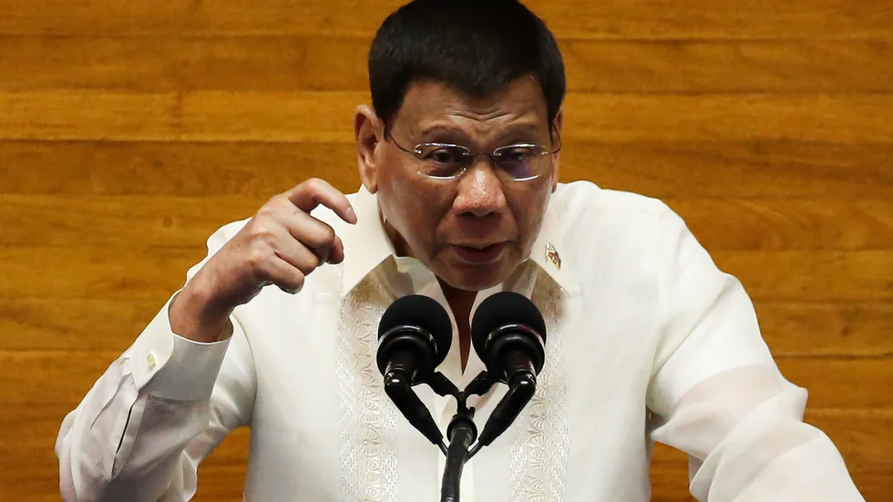 Filippinernas president Rodrigo Duterte. Arkivbild.