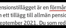 Pappa gick minus på pensionstillägget