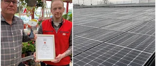 Handlarna med 1 200 kvadratmeter solceller på taket