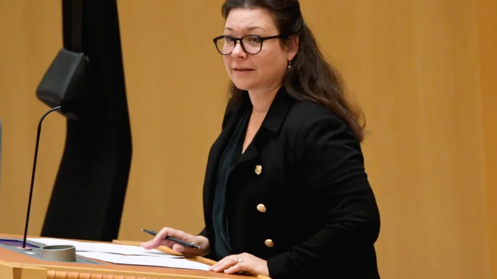Tina Acketoft (L) lämnar riksdagen i samband med nästa val. Arkivbild.