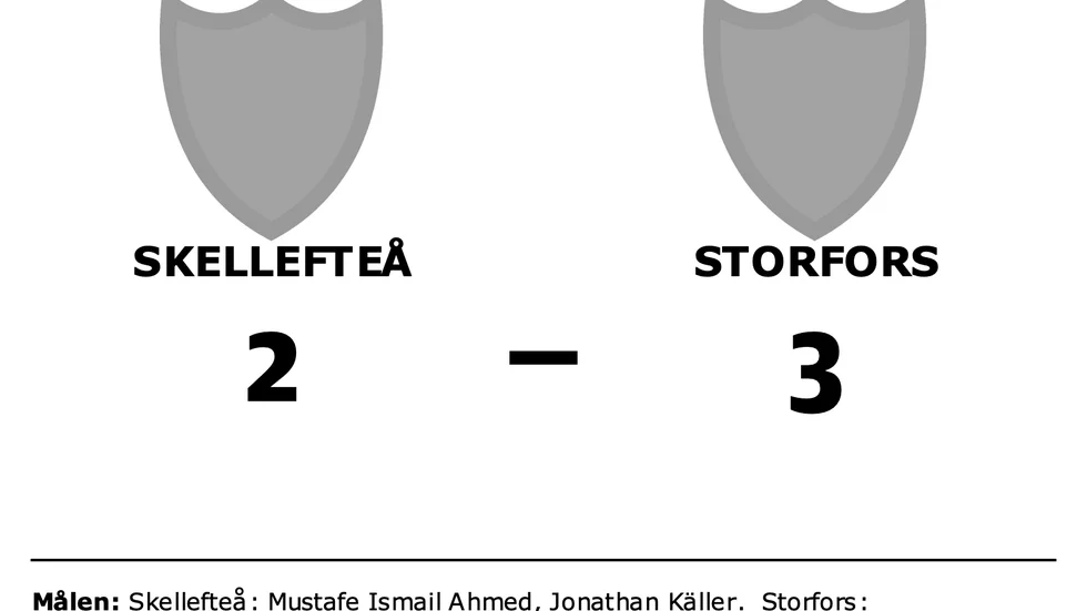 Skellefteå förlorade mot Storfors