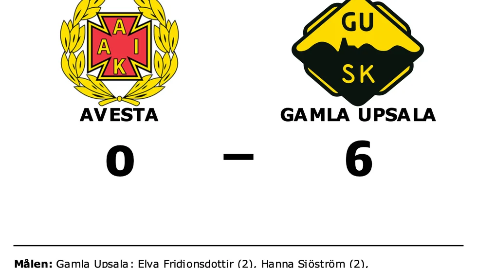Avesta förlorade mot Gamla Upsala