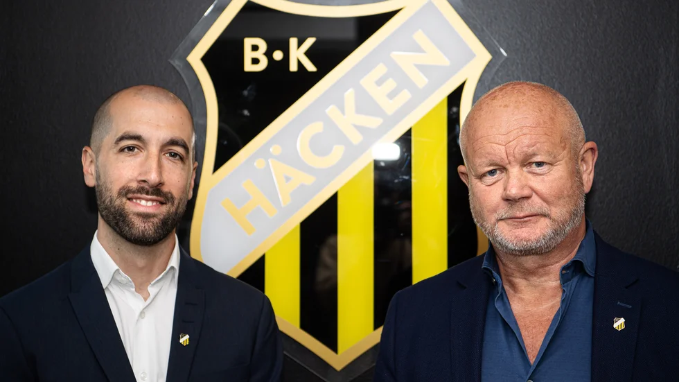 Häckens nya tränare. Martin Foyston och Per-Mathias Högmo tar över Hisingen-klubben. 
