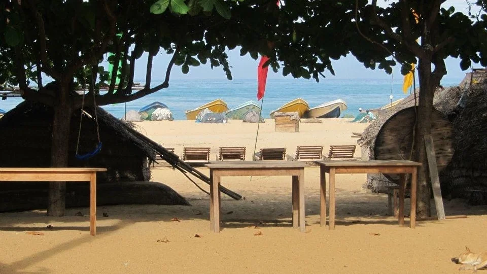 Strand på Sri Lanka.