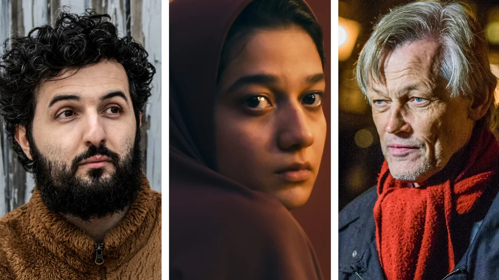 Talar ut i tv: Soran Ismail, Sadaf Asgari som Maryam i ilmen "Yalda" och Göran Lambertz. 