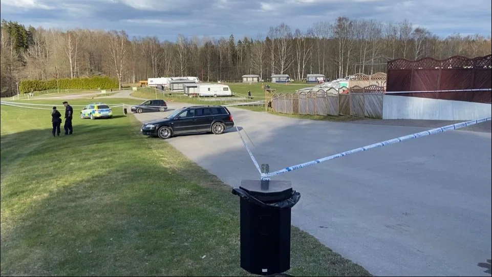 Brottsplatsen vid badplatsen i Malmköping