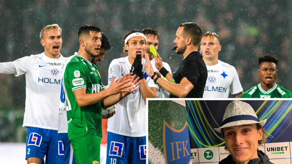 Jonathan Levi hade en speciell hatt på sig efter segern mot Hammarby.