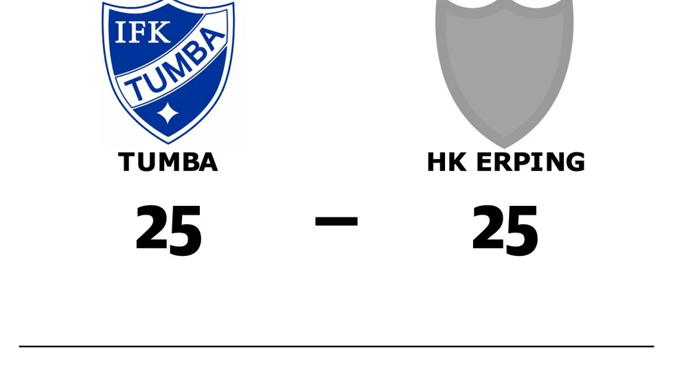 IFK Tumba HK spelade lika mot HK eRPing