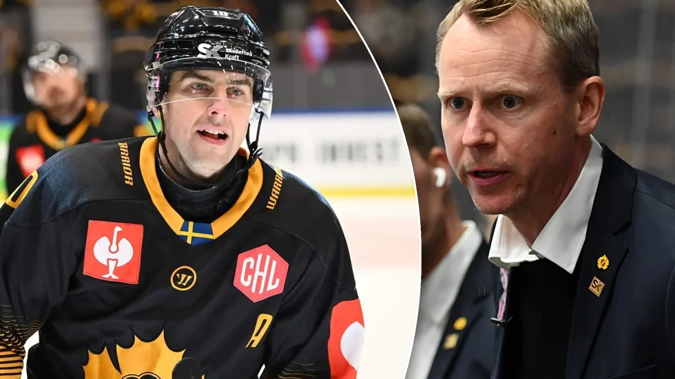 Joakim Lindström, till vänster, gjorde tre mål och totalt fyra poäng mot Tappara. En insats som gladde AIK-tränaren Robert Ohlsson.