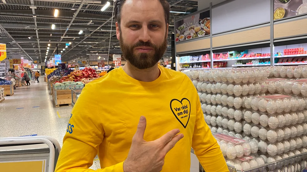 Viktor Lund är butikschef för City Gross i Boländerna.