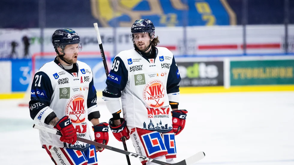 Ryan Gropp, till höger, kan ha gjort sin sista match i VIK-tröjan.