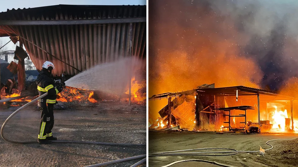Räddningstjänsten har slagit ned en brand i en snickeribyggnad i Sigtuna.