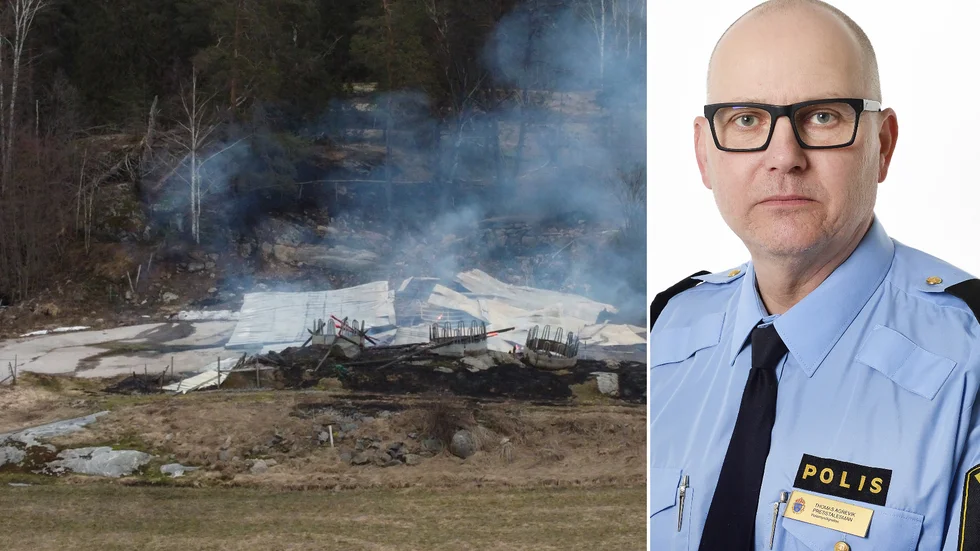 Polisens presstalesperson Thomas Agnevik förklarade på onsdagen att polisen inlett en förundersökning för att reda ut vad som orsakade branden.