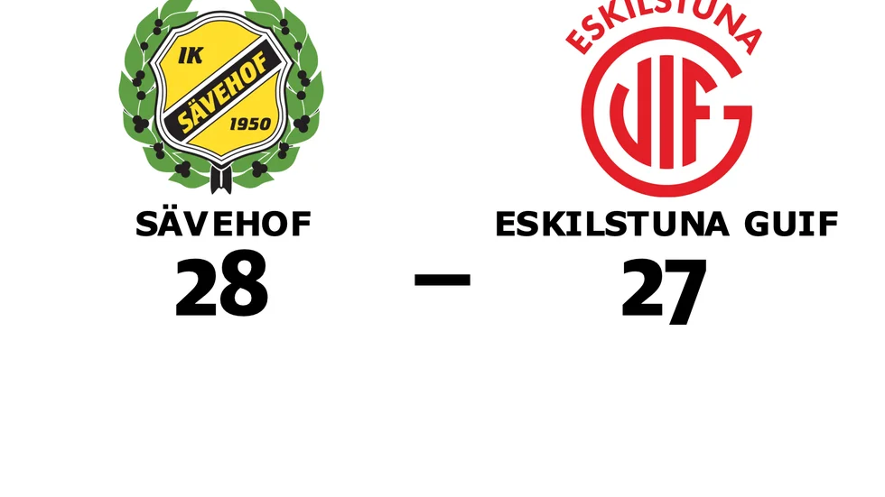 Sävehof vann mot Eskilstuna Guif