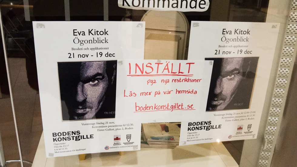 Bodens konstgilles galleri låg tidigare i Enter Galleria, Boden.