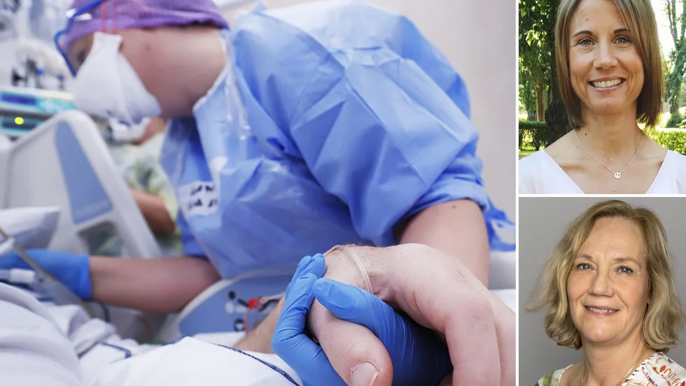 I fjol fick nästan all vårdpersonal som ville fyra veckors sammanhängande sommarsemester. Ambitionen är att det ska bli likadant i år, enligt HR-direktören Kajsa Fisk (uppe till höger). Lena Lindh är Vårdförbundets ordförande i Sörmland.