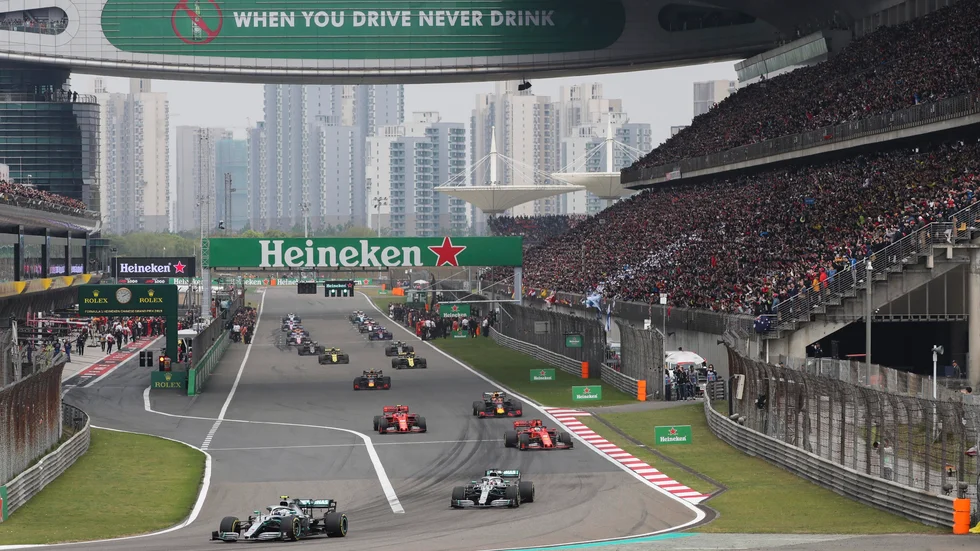 Formel 1-cirkusen återvänder till Shanghai, Kina. Arkivbild.