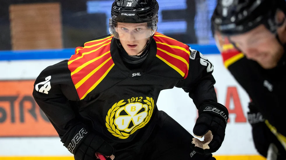 Oskar Kvist gjorde ett av målen när Brynäs vann borta över Skellefteå. Arkivbild.