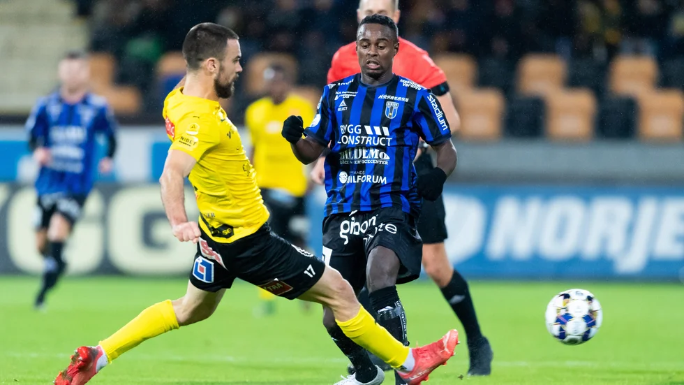 Netabay under matchen mot Mjällby.