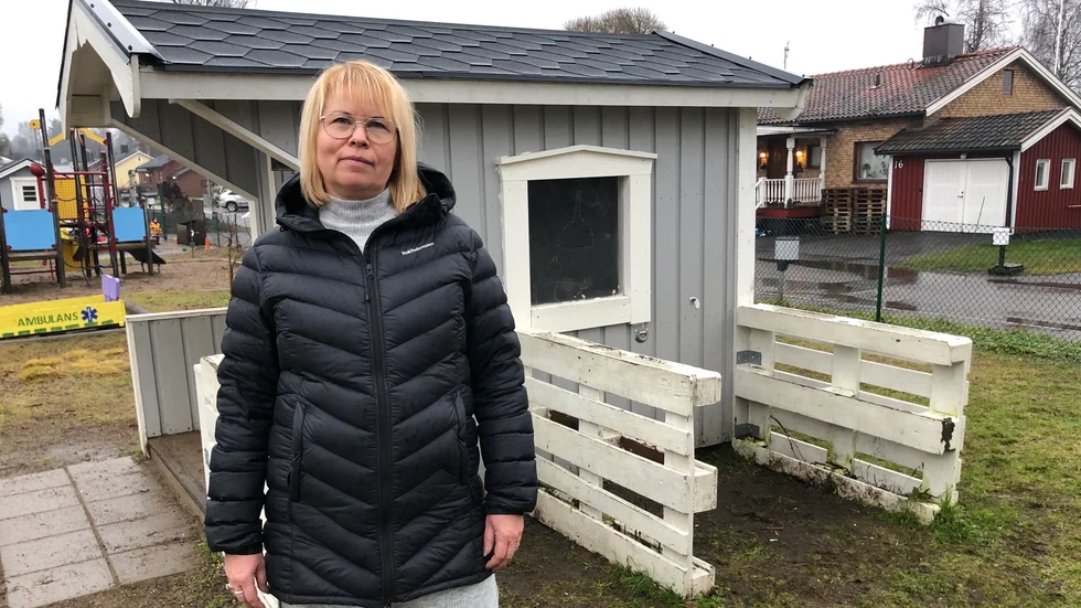 Spiltorna står tomma sedan trähästarna har vandaliserats. Ingela Holmberg, rektor för förskolan Pilen på Strömnäs, har polisanmält den upprepade vandaliseringen av barnens lekmiljö utomhus.   