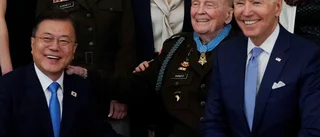 Moon blev den andra ledaren att besöka Biden