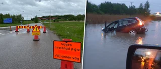 Västerleden öppnad igen efter översvämningen